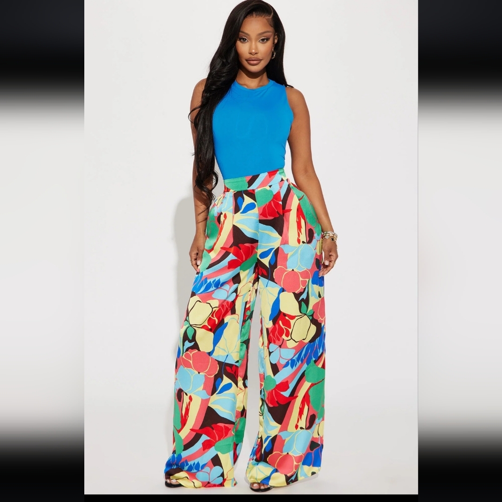 Tropical Vibes wide pants Fashion Nova